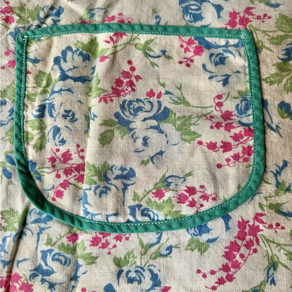 Floral Apron with Pocket Vintage XL & XXL - Picture 5 of 6